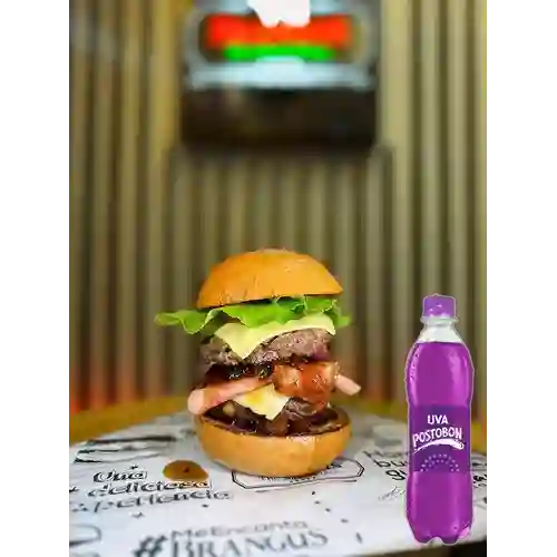 Combo Hamburguesa Brangus + Postobon Uva 400 ml