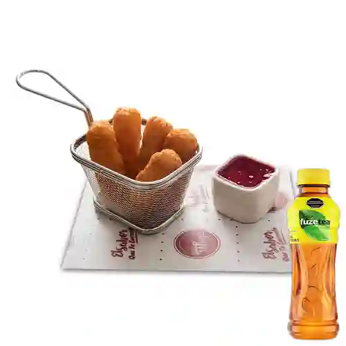 Combo Palos de Queso + Fuze Tea Limón 400ML