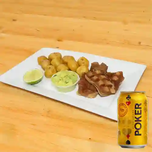 Combo Chicharrones Criollos + Poker 355 ml