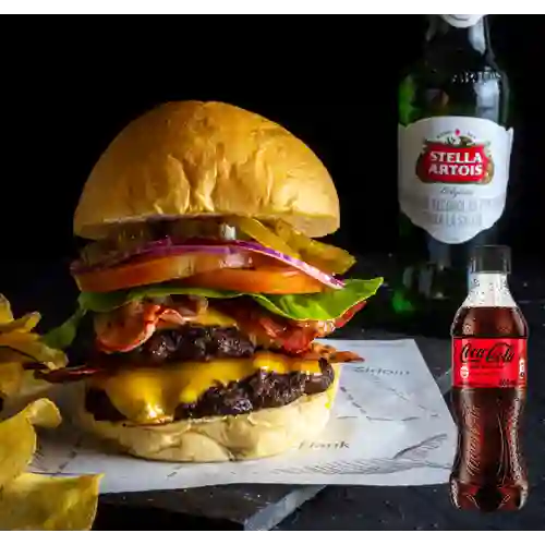 Combo Hamburguesa Queen + Coca-Cola Sin Azúcar 400ml