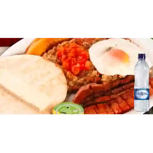 Combo Calentado c/ Chicharron +Cristal S/gas 500ml