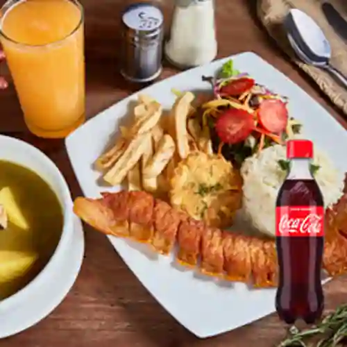 Combo Menú Del Día + Coca-Cola Sabor Original 450 ml