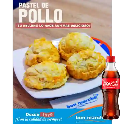 Combo Pastel de Pollo +cocacola Orig 400ml