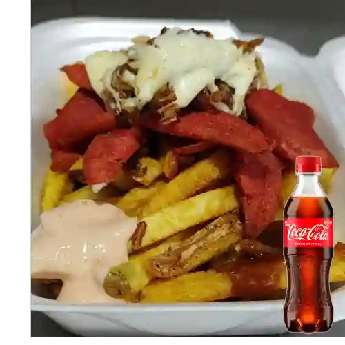 Combo Salchipapas Especiales +Cocacola Orig 400ml