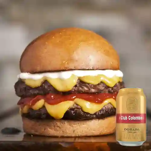 Combo Doublecheese Burger + Club col. Dorada Lta 330ml