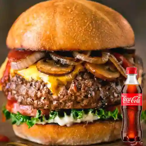 Hamburguesa Burger Full House +Cocacola Org 400ml