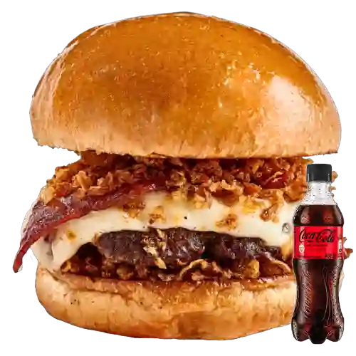 Combo Crispy Burguer + Coca Cola Sin Azúcar 400 ml