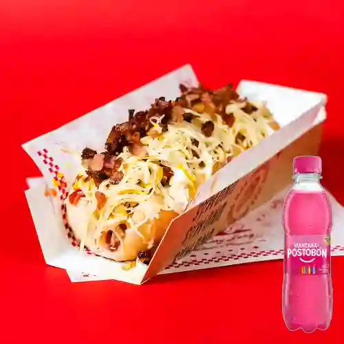 Combo Hot Dog - Unomás + Postobón Manzana 250 ml