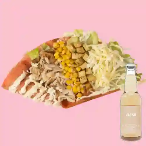 Combo Crepe Pollo César +Hatsu Uva Blanca&Romeo 300ml