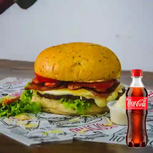 Combo Burger Ranch + Coca Cola Original 400 ml