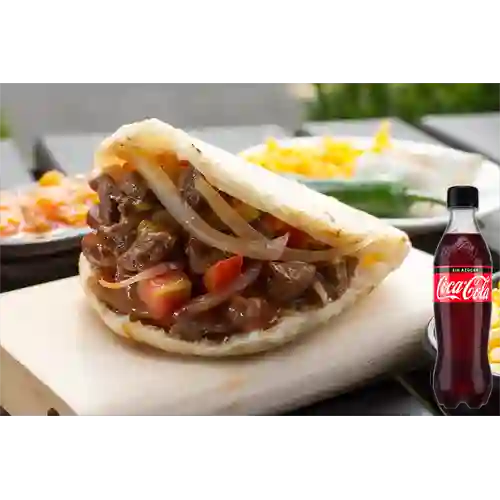 Combo Arepa Country + Coca-Cola Sin Azúcar 500 ml