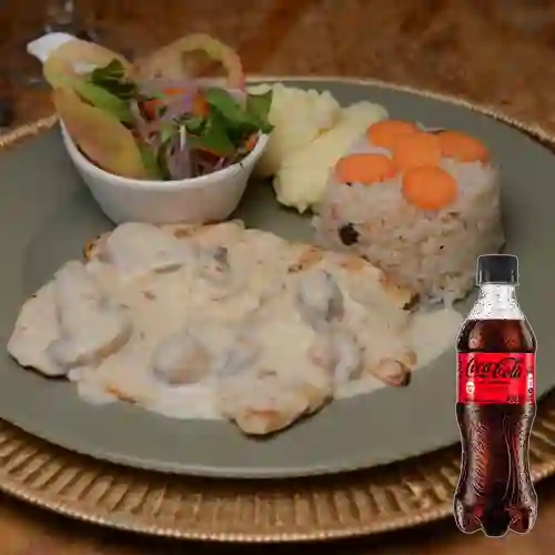 Pechugas en Champiñones&Tocineta +Cocacola S/az 400ml