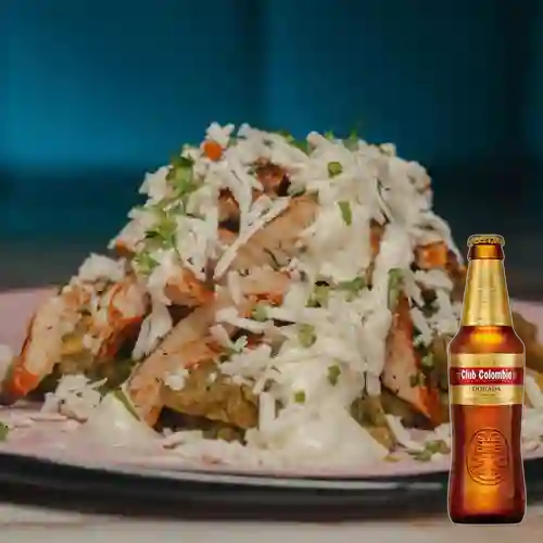 Combo Chilaquiles Verdes + Club Colombia Dorada 350 ml