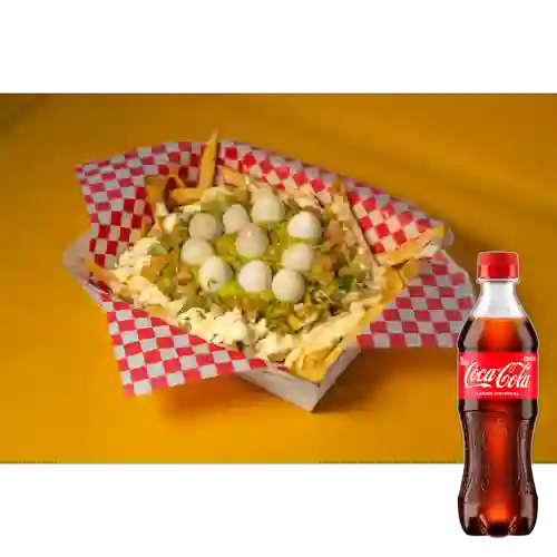 Combo Papas Vegetarianas + Coca-cola Original 400 ml