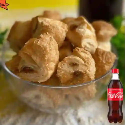 Combo Bolsa de Hojaldritas X10 +Cocacola Orig 600ml