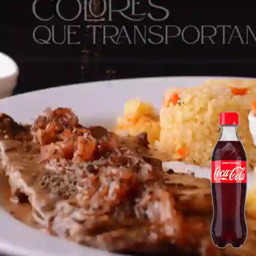 Combo Cerdo Encebollado +Cocacola Orig 400ml