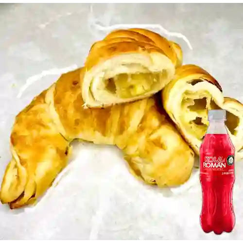 Combo Croissant de Queso + Kola Román Original 400ML