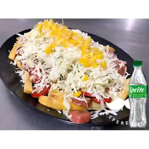 Combo Salchipapa Especial + Sprite Original 400ml