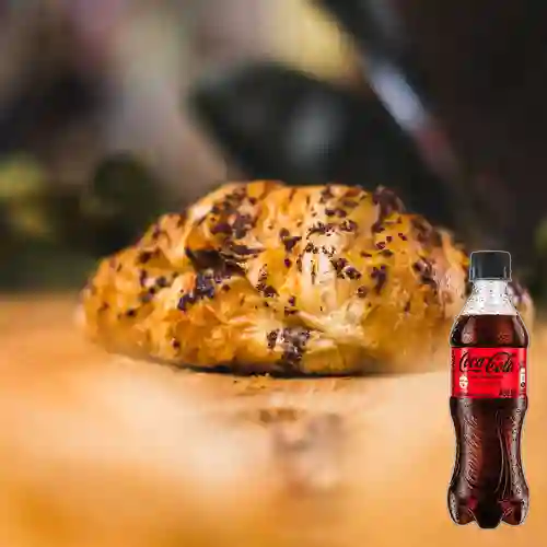 Combo Croissant de Chocolate + Coca Cola Sin Azúcar 400 ml