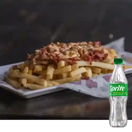 Combo Fries Bacon&Cheese Grande +Sprite Orig 400ml