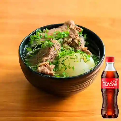 Combo Caldo de Costilla + Coca Cola Original 400 ml