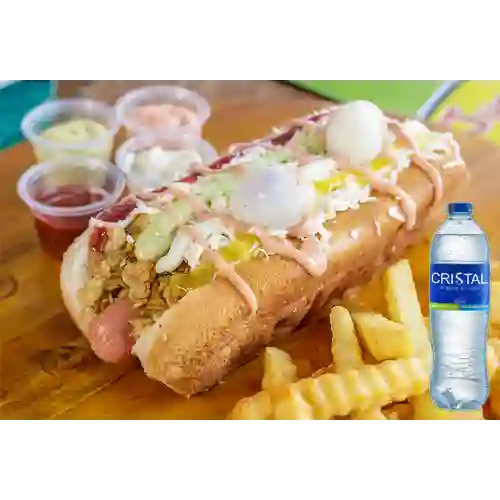 Combo Perro Tradicional + Agua Cristal