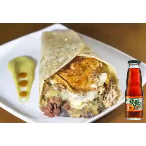 Combo Burrito Mero + Mr Tea Durazno 300 ml
