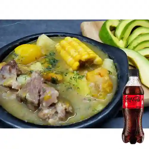 Combo Sancocho Trifasico + Coca Cola Sin Azúcar 400 ml