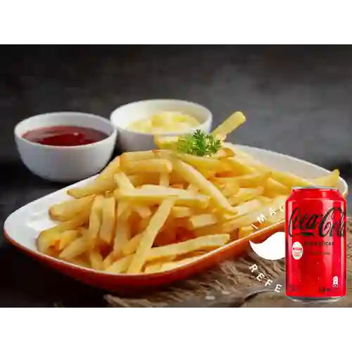 Combo Papas a la Francesa + Coca Cola Sin Azúcar 330ML