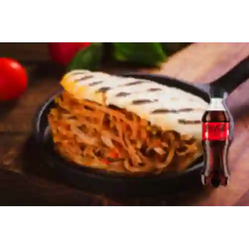 Combo Carne + Coca Cola Sin Azúcar 400ml