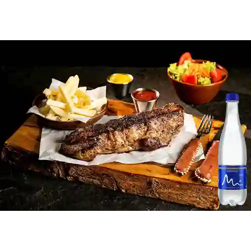 Combo Costillas Cerdo Parilla 500Gr + Manatial S/gas 600ML