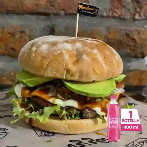 Combo Hamburguesa Mex + Postobón Manzana 400 ml