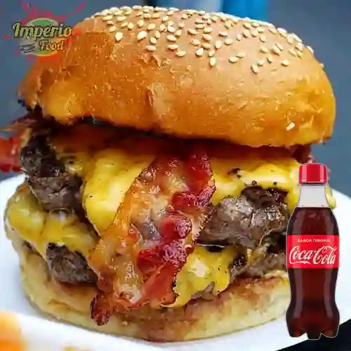 Hamburguesa Tocicheddar Doble Res +Coca - Cola 250Ml