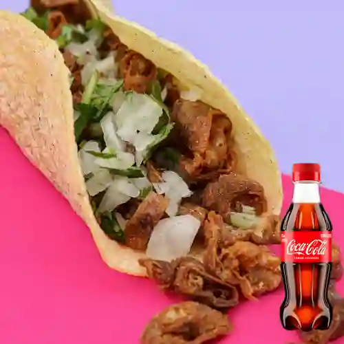 Combo Taco Chingon X2 Unidades +Cocacola Orig 250ML