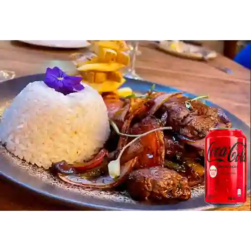 Combo Lomo Saltado + Coca Cola Sin Azúcar 330ML