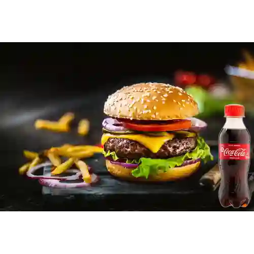 Combo Hamburguesa Sencilla + Coca Cola Original 200 ml