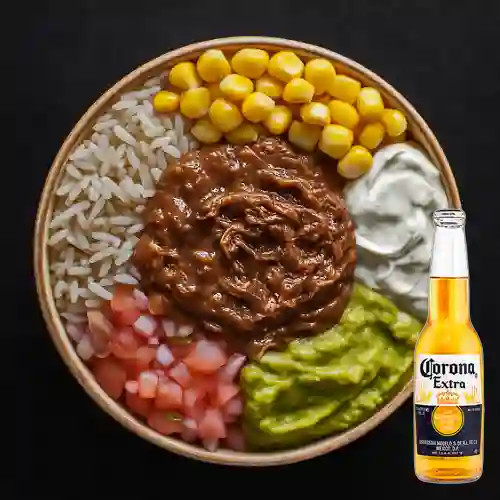 Combo Bowl Pulled Pork + Corona 330 ml