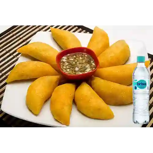 Combo Queso Pollo + Brisa Sin Gas 600ML