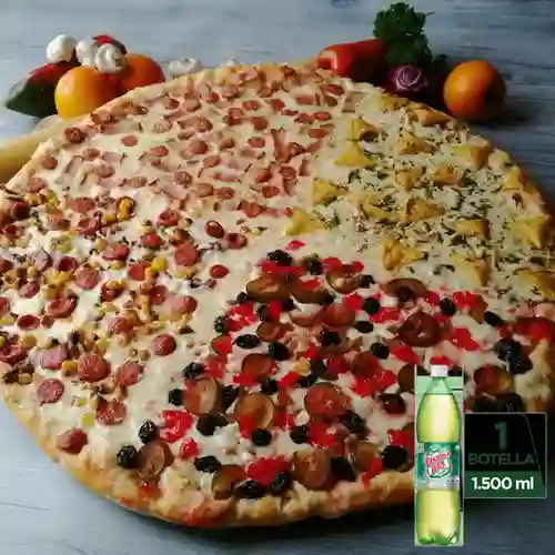 Combo Pizza Familiar + Canada Dry Ginger Ale 1.5 l