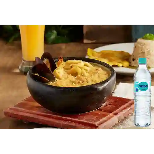 Combo Cazuela de Mariscos + Brisa Sin Gas 600ML