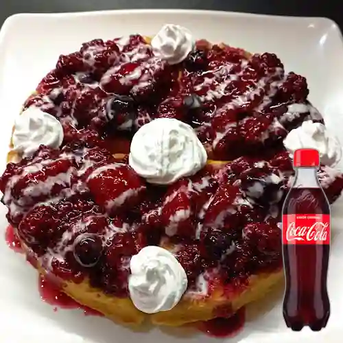 Combo Burbuwaffle Frutos Rojos + Coca-Cola Sabor Original 400 ml