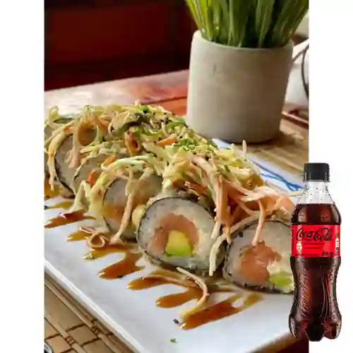 Combo Tiger Roll + Coca Cola Sin Azúcar 400 ml