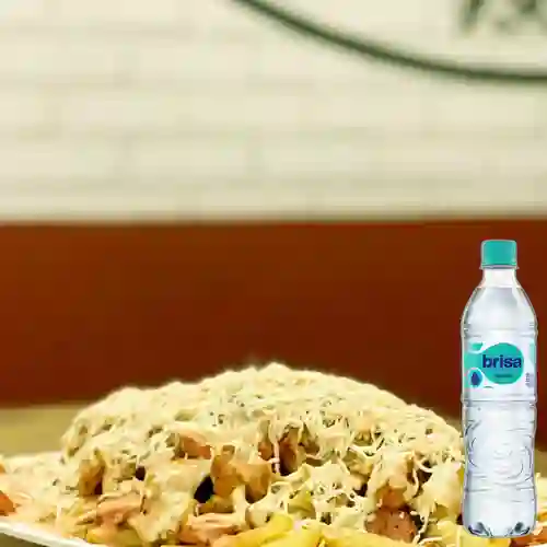 Combo Salchipapa Mixta + Brisa Sin Gas 600ML