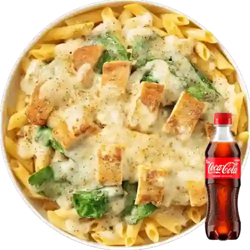 Pollo C/ Salsa Alfredo&Parmesano +Cocacola Org 400ml