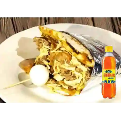 Combo Arepa con Todo Sencilla + Colombiana 400 ml
