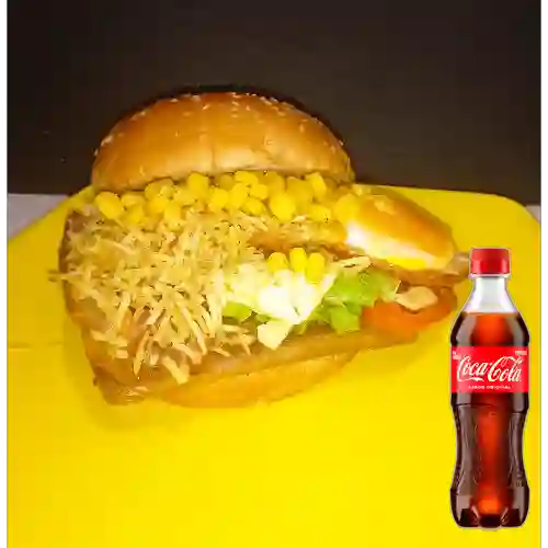 Combo Super Burguer Criolla +Cocacola Orig 400ml