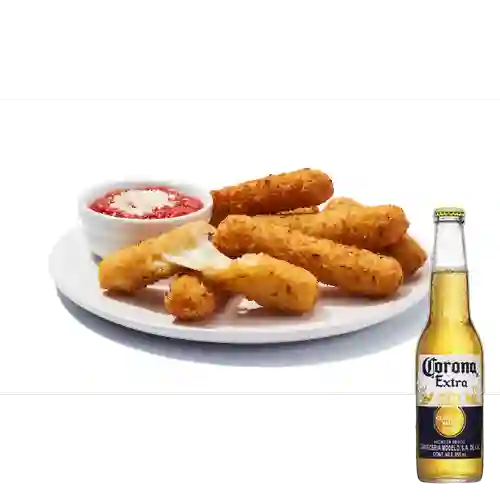 Combo Cheese Sticks + Cerveza Corona Bot. 355ml