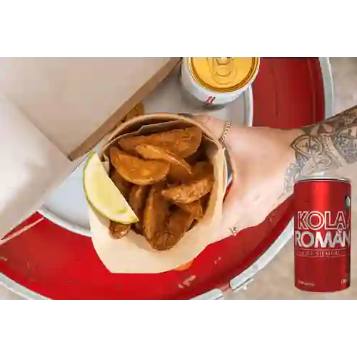 Combo Papas de la Casa + Kola Román Original 235ML