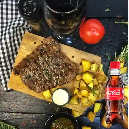 Combo Asado de Bota (120Gr) + Coca Cola 250ml