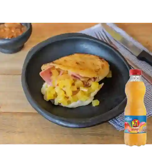 Combo Arepa Hawaiana + Hit Mango 500 ml